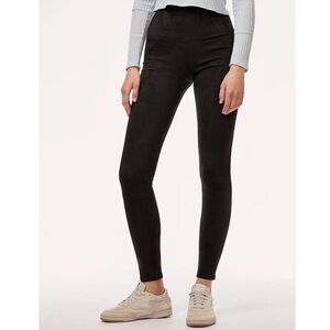 Aritzia Black Suede Leggings